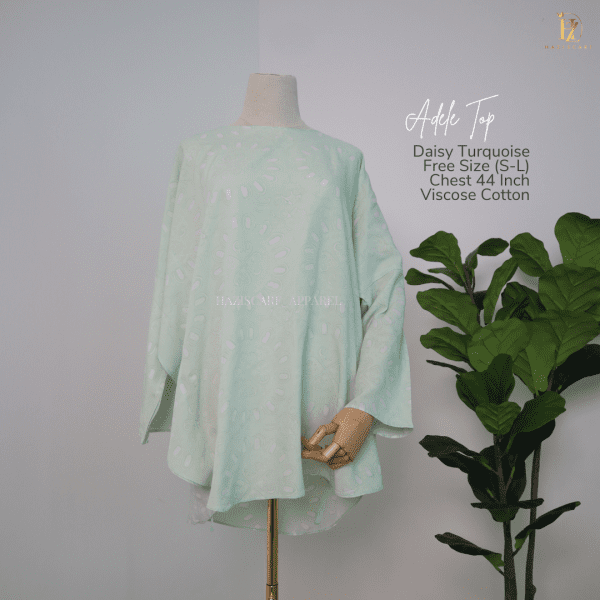 Adele Top - Daisy Turquoise