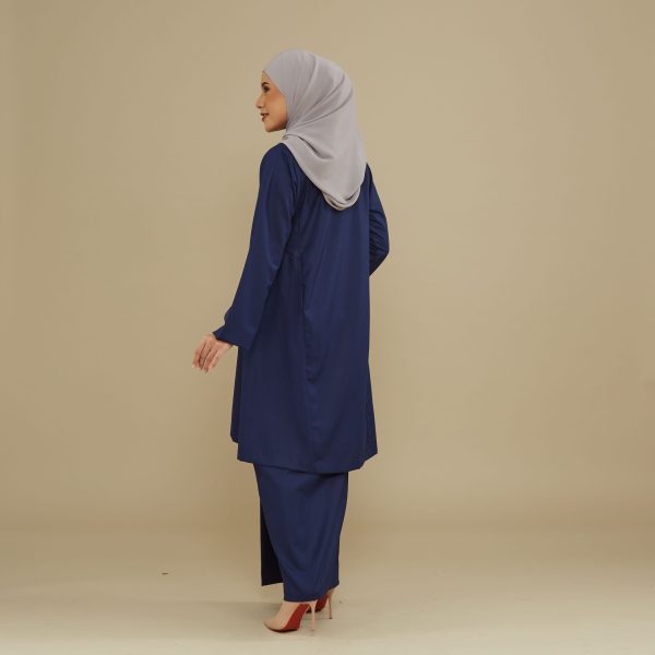 KEMBOJA KURUNG PAHANG - DARK BLUE - Image 3