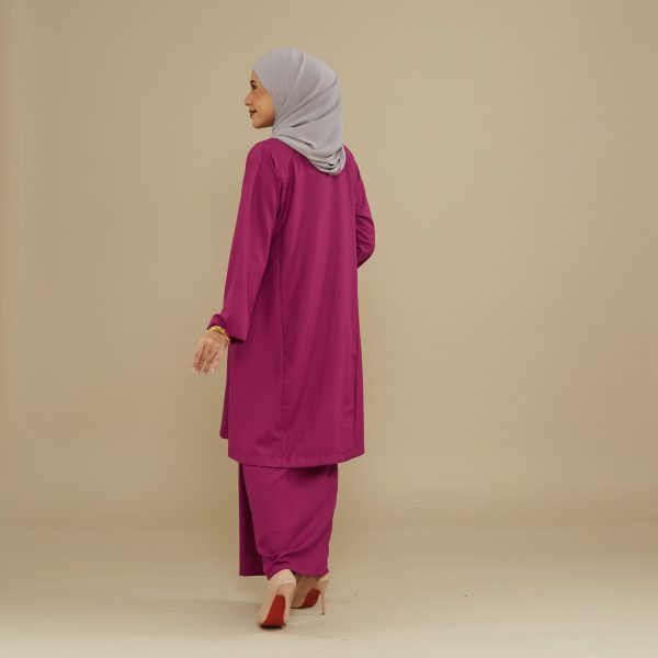 KEMBOJA KURUNG PAHANG - FUSHIA - Image 3