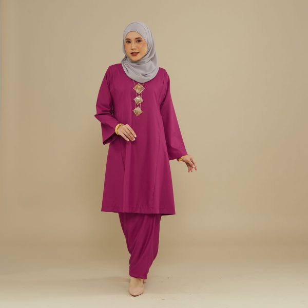 KEMBOJA KURUNG PAHANG - FUSHIA