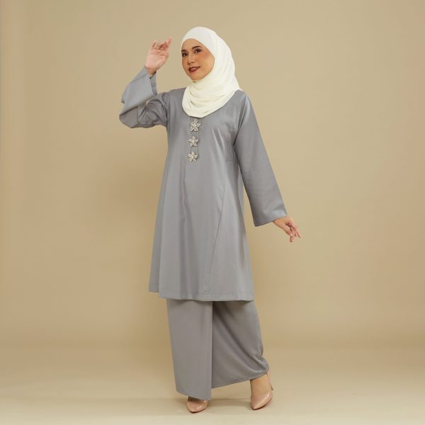 KEMBOJA KURUNG PAHANG - GREY