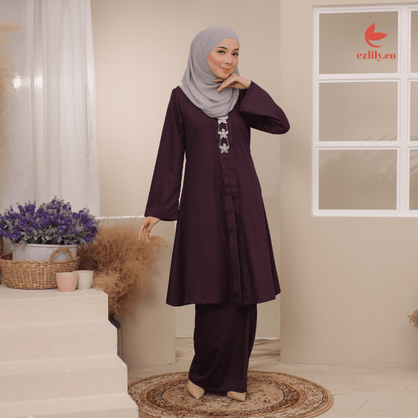 CEMPAKA KEBAYA - DARK PURPLE