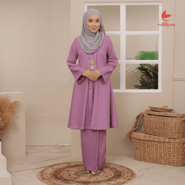 CEMPAKA KEBAYA - DUSTY PURPLE - Image 2