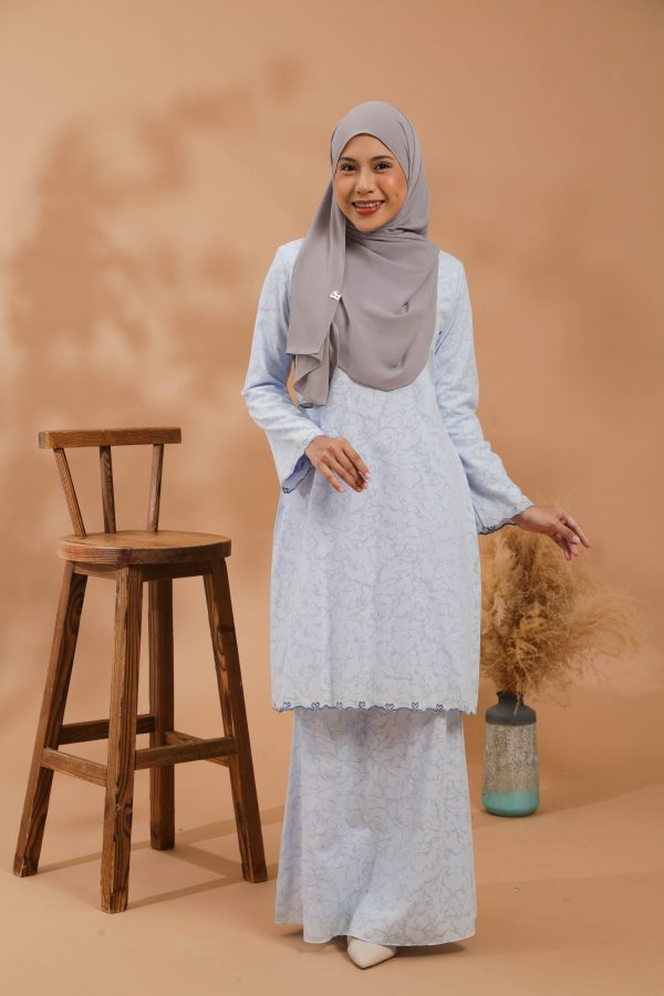 KEJORA KURUNG MODEN - BABY BLUE - Image 3