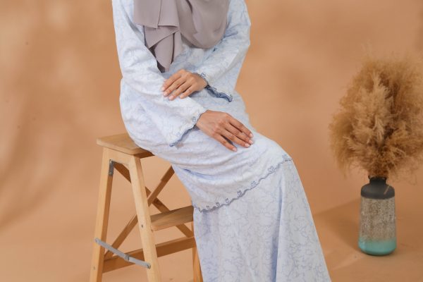 KEJORA KURUNG MODEN - BABY BLUE - Image 5