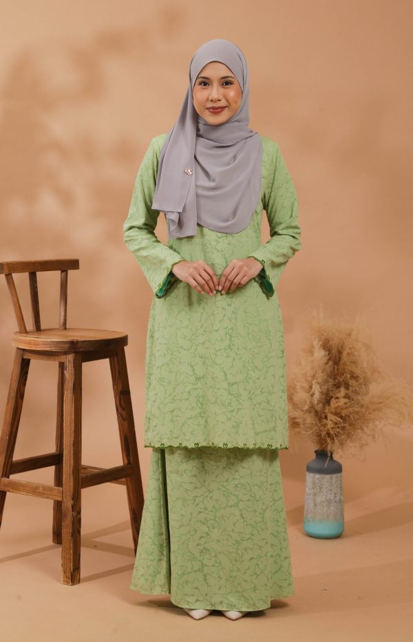 KEJORA KURUNG MODEN - APPLE GREEN