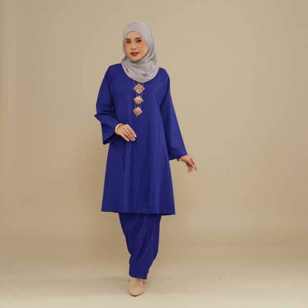 KEMBOJA KURUNG PAHANG - ROYAL BLUE